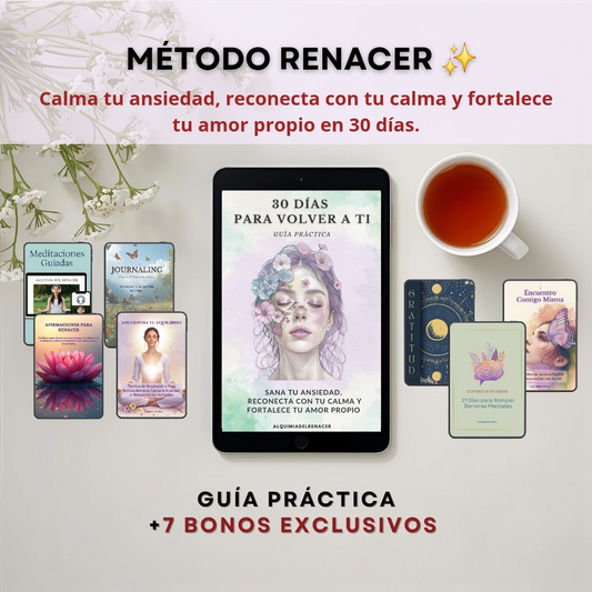 Guía Práctica: 30 Días para Volver a Ti + 7 Bonos exclusivos 🎁